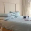 Estilo Coreano Ins de Alta Gama Color Morandi Doble Cara Todo Algodón Puntada Densa Acolchado Encaje de Volantes Clase A Colcha Juego de Tres Piezas