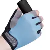 Guantes de Medio Dedo para Hombres y Mujeres, Antideslizantes, Resistentes al Desgaste, Transpirables, Guantes para Ciclismo al Aire Libre, Almohadillas de Palma de Silicona, Guantes de Entrenamiento Deportivo y Fitness