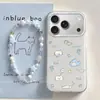 Gato Lindo Aplicable iPhone 17 Air Girl 15 Pro Max Funda para Teléfono Apple 16 Pro Pulsera 14 Tendencia