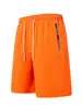 Pantalones Cortos de Fitness con Bolsillo con Cremallera de Venta Caliente Estilo Europeo Americano para Hombre, Comercio Exterior, Pantalones de Cinco Puntos de Verano para Hombre, Pantalones Cortos Deportivos de Secado Rápido
