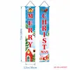 2026 Nuevo Pareado Navideño Fiesta Papá Noel Árbol de Navidad Decoración Colgante de Puerta Arreglo de Escena Bandera Colgante Exterior