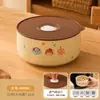 Juego de Tres Tazones de Cerámica de Grado Alimenticio para Conservación con Tapas, Tazones de Arroz Domésticos de Gran Capacidad, Loncheras Aptas para Microondas al por Mayor