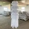 Linterna de Papel de Tres Piezas Pequeña y Colorida Linterna de Papel Blanca Ecológica Linterna de Papel para el Festival Qingming Colgante Blanco para Asuntos Funerarios