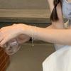 [Té de Durazno] Pulsera Brillante ins Sentido de Diseño de Nicho Simple Mejor Amiga Estudiante Femenina Verano