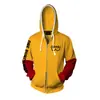 Cárdigan Yqcr, Mismo Estilo que el Sudadera con Capucha y Cremallera Impresa en 3D Oppai del Maestro Dongli Saitama para Hombre, Corte Holgado