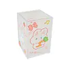Porta-canetas de Acrílico Transparente Cola Cremosa DIY Caixa Organizadora de Mesa Balde para Armazenamento de Pincéis de Maquiagem DIY Acessórios Feitos à Mão