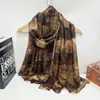 Bufandas y Chales de Algodón y Lino Estampados Encriptados Nuevos de Otoño e Invierno al por Mayor, Populares en Amazon, Ebay y Aliexpress