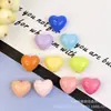 Brillo Fino Macarrón Corazón Torcido Corazón de Durazno Perlado Pinza para el Cabello Completa Materiales para Manualidades Accesorios de Resina Parche