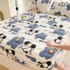 Touca de cama acolchoada de veludo teddy peça única 2024 novo cobre-leito de veludo de leite conjunto de três peças protetor de colchão de inverno tudo incluído