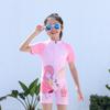 Fabricantes directos trajes de baño para niños lisos secado rápido protección solar traje de baño para niños trajes de baño para niñas al por mayor se puede personalizar