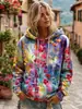 Otoño e Invierno 2025 Estación Independiente de Amazon Transfronteriza Nuevas Blusas Sudaderas con Capucha Estampadas de Manga Larga con Cordones para Mujer Europeas y Americanas