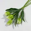 Flores Artificiales Transfronterizas, Tulipanes, Flores Artificiales, Sala de Estar Húmeda, Decoraciones de Mesa para Interiores de Lujo Ligero, Adornos Decorativos de Ramo