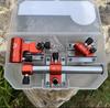 Yifan Seiko Caixa de Pesca Conjunto de Três Peças Suporte para Guarda-chuva Acessórios de Engate Rápido Inserto Tipo Liga de Alumínio Magnésio Suporte de Bateria Suporte Protetor de Peixe Equipamento de Pesca