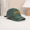 Gorra de Béisbol Negra Desgastada de Mezclilla Lavada para Mujer con Parte Superior Suave Pequeña que Muestra la Cara Transpirable Retro Gris Pato Americano para Hombre