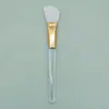En stock buena calidad cepillo de máscara de silicona DIY palo de ajuste de película casero cepillo de película cepillo suave de silicona para mascarilla de barro