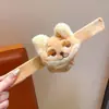 Presilhas de Cabelo Infantis Zootopia Fofas Laços de Cabelo de Pelúcia de Animais para Meninas Cordas para Coque Que Não Danificam o Cabelo