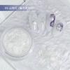 Celebridade da Internet Estilo Ins Joias para Unhas Folha de Mica de Seda Concha Metal Folha Ultrafina Esmalte em Gel Cor Transparente Cinza Frio de Alta Qualidade