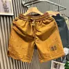 Shorts de Playa de Seda de Hielo Finos de Verano de Secado Rápido Estampados Modernos Sueltos Deportivos Casuales de Baloncesto para Hombre