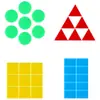 Peças Coloridas para Contagem, Figuras Geométricas, Triângulos, Quadrados, Retângulos, Formas Redondas, Aprendizado para Crianças do Jardim de Infância
