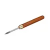 Cuchillo de té Damascus de palo de rosa ébano cuchillo para té Pu'er dispositivo especial para abrir pasteles de té cuchillo para despegar té aguja de té de alta gama