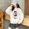 Sudadera Dopamine para Niñas Manga Larga para Niños Pequeños, Medianos y Grandes Cuello Redondo Pullover Capa Base Ropa de Otoño e Invierno Top Cálido con Felpa