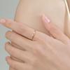 Modian Nuevo Diseño de Nicho Anillo de Plata de Ley 925 Corona de Gama Alta Anillo para el Dedo Femenino Anillo para el Dedo de Celebridad Cibernética