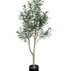 Olivo artificial de Amazon, maceta verde extraíble, adornos para plantas de interior, plantas falsas, comercio exterior, olivo al por mayor.