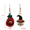 Aretes Serie de Halloween, Aterradores y Peculiares, Personalizados con Diseños de Calavera, Araña, Calabaza, Esmalte de Aleación, Exclusivamente para Ventas Transfronterizas