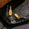 Prata 925 Banhada a Ouro Padrão Antigo de Diamante Pilão Oval Gotejamento Pequenos Acessórios DIY Moda Nova Pequenos Acessórios Chinoiserie