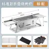 Grelha de Churrasco Transfronteiriça para Casa, Interior e Exterior, Acampamento, Carvão, Aço Inoxidável, Portátil, Dobrável, Rack de Churrasco, Personalização