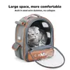32*22*42cm Mochila Transportadora Bolha para Gatos, Bolsa Transparente para Pets para Gatos e Cães Pequenos até 9 Kg, Ótima para Caminhadas ao Ar Livre Cam