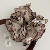 Acessórios de Cabelo Coreanos Dongdaemun Estilo Ballet Multi-Camadas Xadrez Renda Scrunchie Elegante Coque Prendedor de Cabelo Daminha