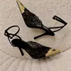 Sandalias de tacón alto fino con punta fina, huecas, de encaje rosa sexy Chuyuji para mujer con hebilla de una tira, elegantes y favorecedoras, zapatos de boda