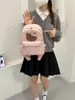 Otoño 2026 Estilo Japonés Hello Kitty Peluche Parche Mochila de Doble Hombro Tierna Linda Estudiante Mochila Gran Capacidad Versátil