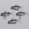 Fornecimento de fábrica 8cm/15g Isca artificial Luya isca de peixe Isca Macia anzol duplo peixe de chumbo macio Isca Luya perca