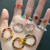 Anillo elástico para el día a día, Nuevo anillo de dedo índice con cuentas estilo chino, Venta directa de fábrica, Venta al por mayor, Anillo elástico de dropshipping