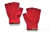 Guantes de Invierno Cálidos de Punto Acrílico para Adultos, Medio Dedo, Estudiante, Ciclismo, a Prueba de Frío, Medio sin Dedos