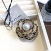 Broche Pinza para el Cabello Camelia Perla Estilo Coreano Vintage Lujo Ligero Alto Sentido Moda Personalizado Pin Clip Pico de Pato
