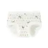 Ropa interior de algodón puro con diseño de panda para mujer, transpirable, amigable con la piel, 10A antibacteriana, entrepierna extendida, elástica, sin costuras, ropa interior de algodón para niñas