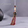 Sándalo Verde Doce Constelaciones Cadena para Teléfono Móvil Colgante para Bolso de Coche Colgante de Animal Pequeño Cordón Colgante Adorno de Borla de Colores