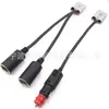 Cenicero de coche hembra con cable Cargador de coche hembra Cable de coche para asiento de coche Alta corriente 0.75 metros cuadrados Base de cargador de coche modificada 30 cm