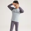 Conjunto de ropa interior térmica de algodón puro para niños para otoño e invierno, incluye camiseta de manga larga y pantalones largos, adecuado para niños pequeños y niños pequeños, cálido y cómodo para otoño e invierno, pijama unisex para bebé