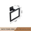 Porta-toalhas de Aço Inoxidável Transfronteiriço Pendente de Banheiro Argola para Toalha Gancho Pendurado na Parede do Banheiro Porta-toalhas de Papel Porta-lâminas