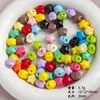 Acrílico Estrela de Cinco Pontas Coração Cor Mista Contas Soltas DIY Pulseira Artesanal Infantil Corrente de Celular Material para Miçangas Acessórios