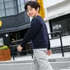 Sudadera de Algodón para Niños, Ropa Infantil para Primavera y Otoño 2025, Sudadera de Manga Larga de Color Sólido para Niñas Mayores, Suéter de Cuello Redondo para Niños