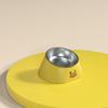 Tigela de Gato de Cerâmica Tigela de Cachorro de Aço Inoxidável Protege a Coluna Cervical Inclinada Tigela Dupla Alimentador Lento Dispensador Automático de Água Tigela 3 em 1 para Pet
