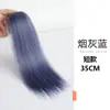 Peruca Colorida Cabelo Longo Feminino Mechas Gradientes Invisível Natural Cabelo Liso de Uma Peça Cabelo Curto Tintura de Cabelo na Orelha