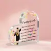 Bestseller internacional: Presente personalizado de acrílico para temporada de formatura, placa transparente estilo ins com texto, lembrança decorativa