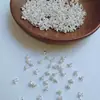Un libro explosiones pequeños accesorios de osmanthus botón s925 plata chapado en oro pulsera collar anillo diy hecho a mano productos semiacabados