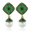 Pendientes Largos Bohemios Cuidadosamente Seleccionados para Mujer, Pendientes de Borla Acrílica Coloridos Retro, Estilo Étnico de Yunnan, Versátiles